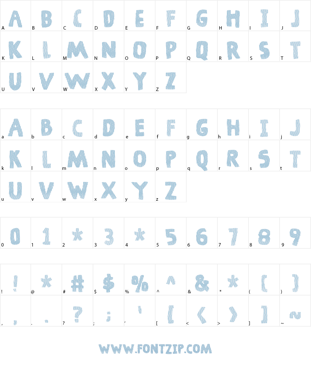 Dingeling DEMO Font Character